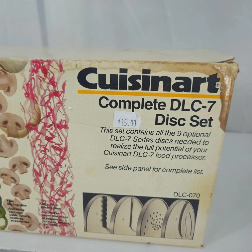 Cuisinart DLC-7 Complete‎ Set Of 9 Discs Made in Japan